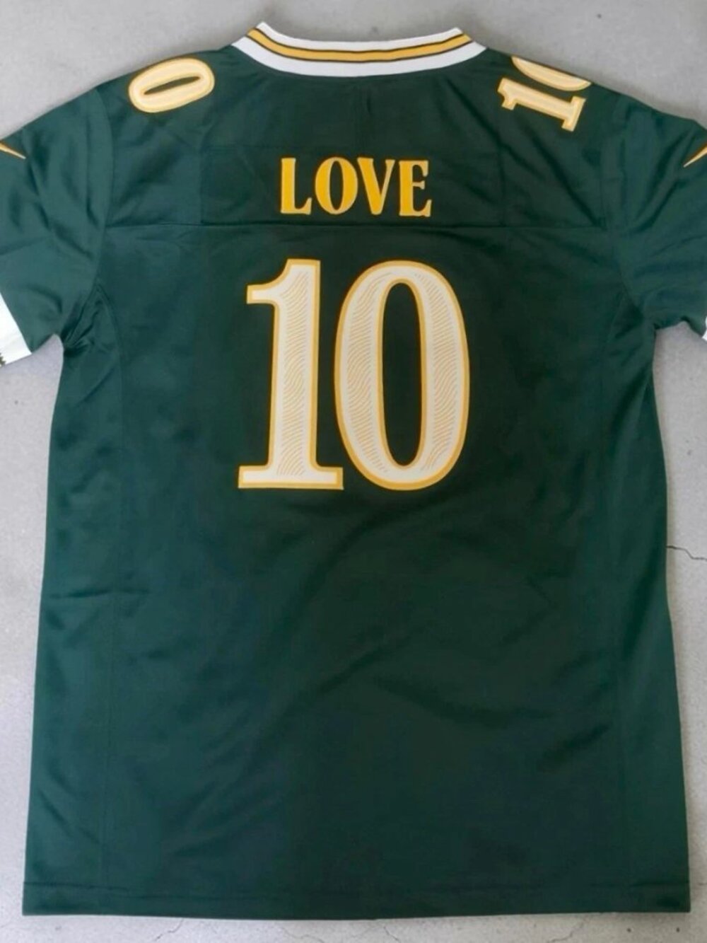 J Alexander Love Vapor 10 Green Stitched Jersey